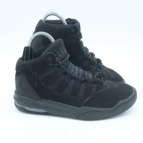 Jordan Max Aura All Black Basketball Sneakers Men's Size 8 - Picture 1 of 14
